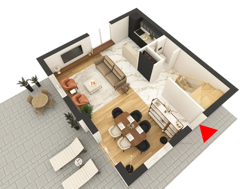 Stan 1 — render prve etaže